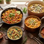 One pot chicken fajita pasta, a bold and flavorful one pot dinner