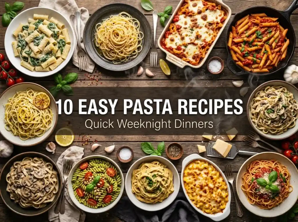 10 Easy Pasta Recipes for Quick Weeknight Dinners